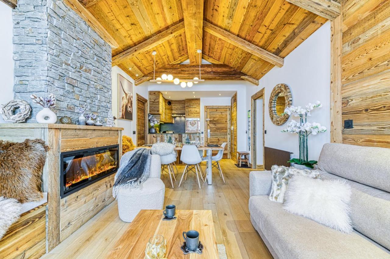 Appartement Style Chalet 5* Vue Mont-Blanc - Arc 1950 Les Arcs  Ngoại thất bức ảnh