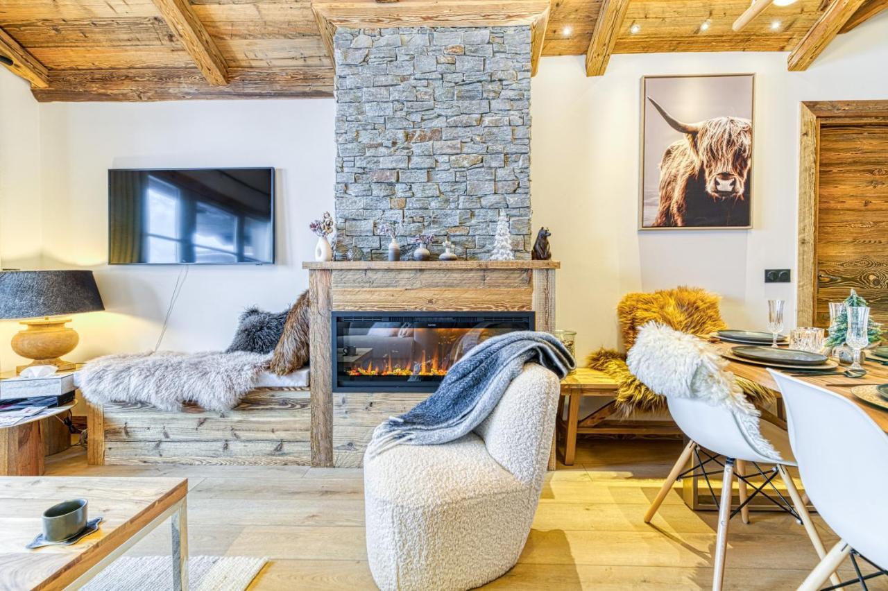 Appartement Style Chalet 5* Vue Mont-Blanc - Arc 1950 Les Arcs  Ngoại thất bức ảnh